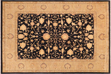 handmade Traditional Kafkaz Chobi Ziegler Drk. Blue Beige Hand Knotted RECTANGLE 100% WOOL area rug 8 x 9